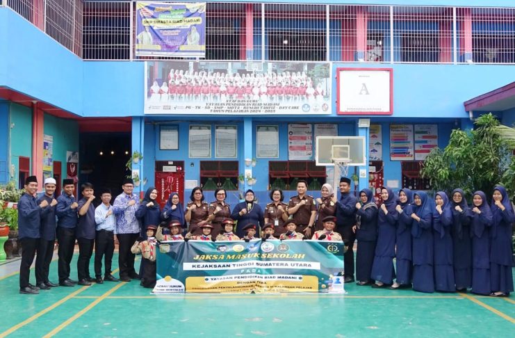 Kejaksaan Tinggi Sumatera Utara Gelar Kegiatan Jaksa Masuk Sekolah Pada Yayasan Pendidikan Riad Madani