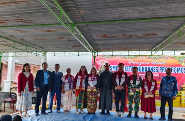 Perayaan Natal 2025 di SMP Kristen Johannes Prodromos Lae Rias, Kecamatan Sumbul, Kabupaten Dairi, bukan sekadar seremoni keagamaan, Sabtu (13/12/2025)