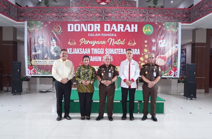 Sambut Natal 2025, Kejatisu Gelar Donor Darah dan Cek Kesehatan Gratis