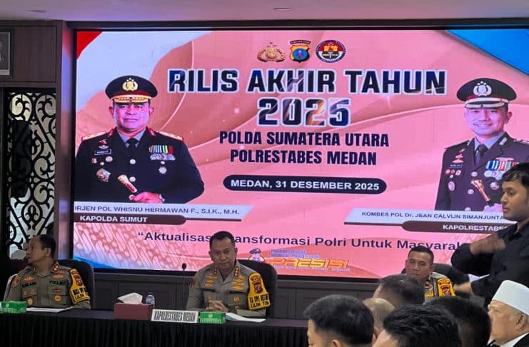 Sepanjang 2025, Polrestabes Medan Terima 18.452 Laporan